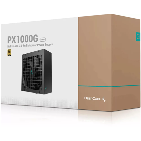 DeepCool Tápegység 1000W - PX1000-G EU (80 Plus Gold, ATX3.0, Aktív PFC, Full Moduláris)