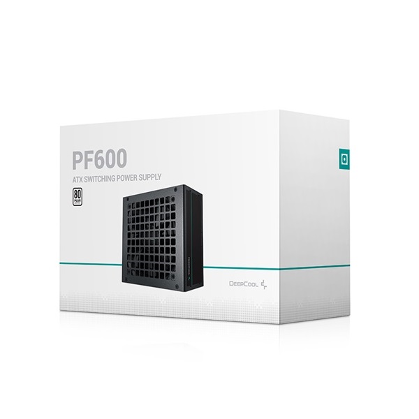 DeepCool Tápegység 600W - PF600 (80 Plus, Aktív PFC, 12cm )