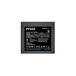 DeepCool Tápegység 650W - PF650 (80 Plus, Aktív PFC, 12cm )