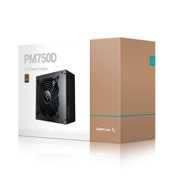 DeepCool Tápegység 750W - PM750D (80 Plus Gold, Aktív PFC, 12cm )