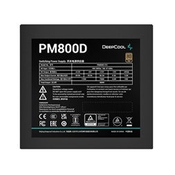 DeepCool Tápegység 800W - PM800D (80 Plus Gold, Aktív PFC, 12cm )