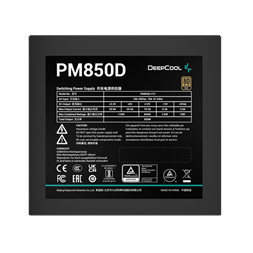 DeepCool Tápegység 850W - PM850D (80 Plus Gold, Aktív PFC, 12cm )