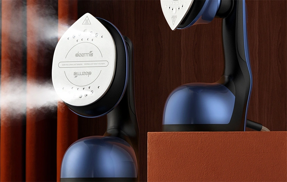 Deerma HS300 hordozható kék 2in1 ruhagőzölő és vasaló