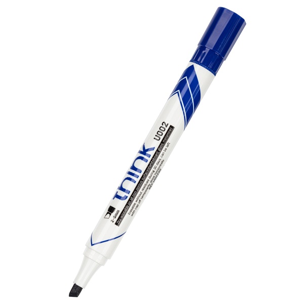 Deli 2-5 mm vágott kék tábla és flipchart marker