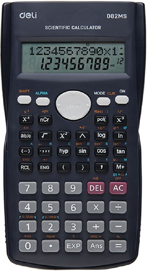 Deli Core D82MS 240 funkciós fekete tudományos számológép