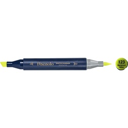 Deli Finenolo 123 - Fluorescent Yellow kétvégű permanent ART marker
