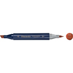 Deli Finenolo 14 - Vermilion kétvégű permanent ART marker