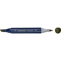 Deli Finenolo 42 - Bronze Green kétvégű permanent ART marker
