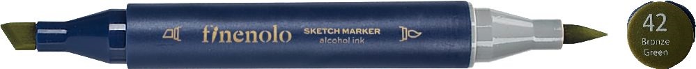 Deli Finenolo 42 - Bronze Green kétvégű permanent ART marker