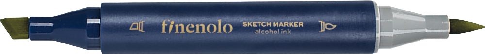 Deli Finenolo 42 - Bronze Green kétvégű permanent ART marker