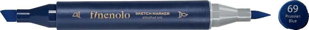 Deli Finenolo 69 - Prussian Blue kétvégű permanent ART marker
