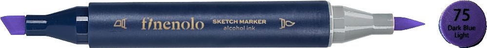 Deli Finenolo 75 - Dark Blue Light kétvégű permanent ART marker