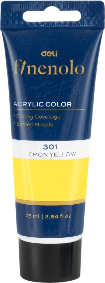 Deli Finenolo 75 ml citromsárga akrilfesték