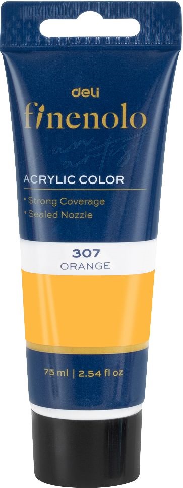 Deli Finenolo 75 ml narancs akrilfesték