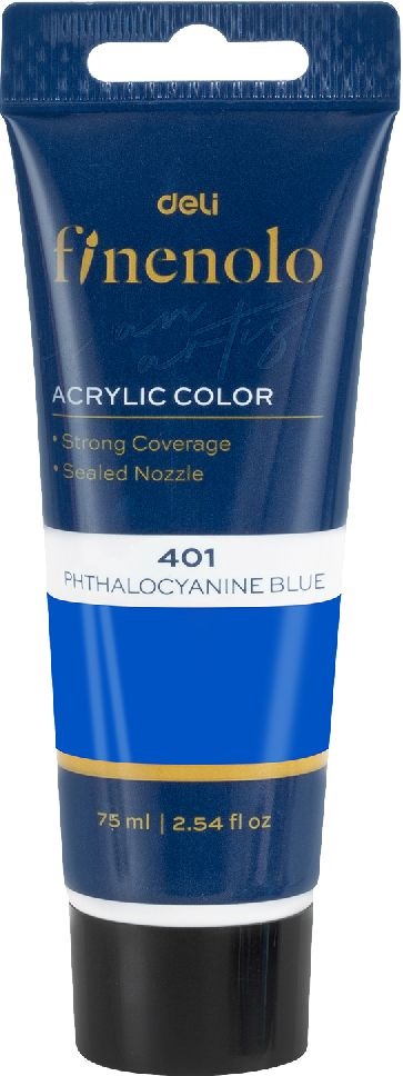 Deli Finenolo 75 ml phtalo kék akrilfesték