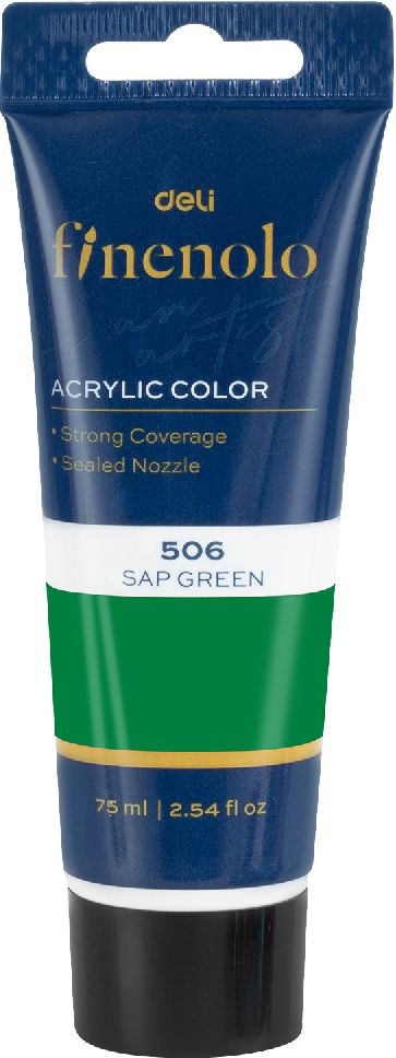 Deli Finenolo 75 ml sötétzöld akrilfesték