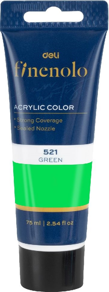Deli Finenolo 75ml világoszöld akrilfesték