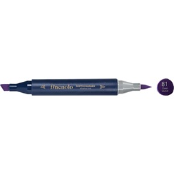 Deli Finenolo 81 - Deep Violet kétvégű permanent ART marker