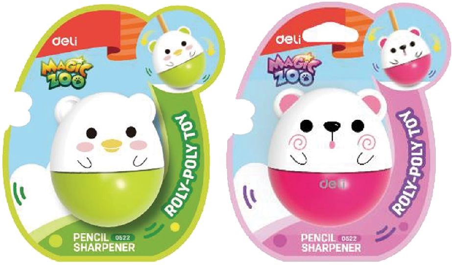 Deli Mini Zoo 1 lyukú tartályos hegyező