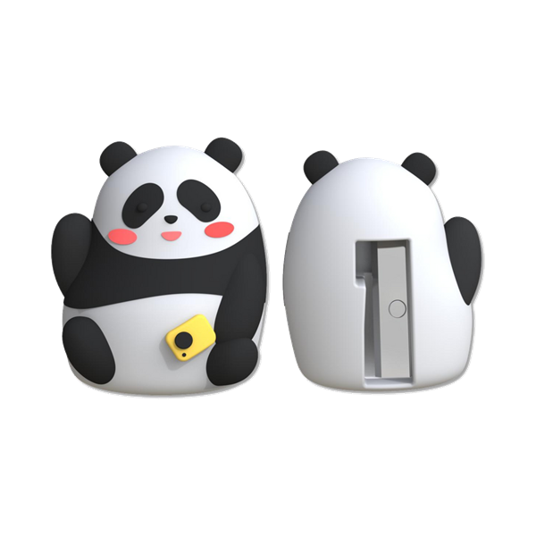Deli Panda egylyukú fekete-fehér hegyező