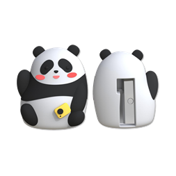 Deli Panda egylyukú fekete-fehér hegyező
