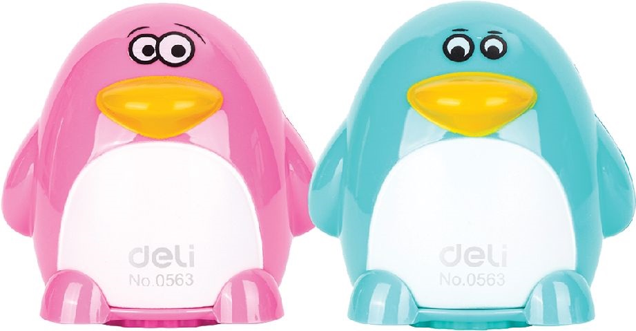 Deli Magic Zoo Pingvin 2 lyukú tartályos hegyező