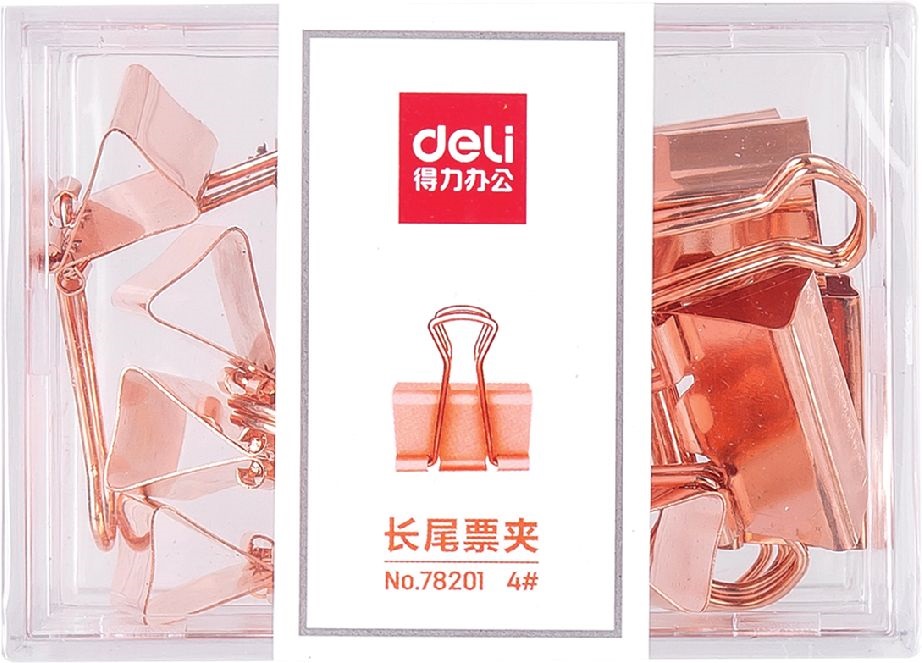 Deli Rose Gold 25mm-es 12db iratcsipesz