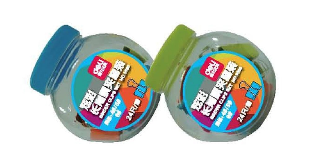 Deli Vivid 19mm fém 25db színes iratcsipesz