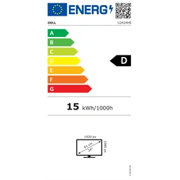 Dell 23,8" U2424HE FHD IPS 120Hz HDMI/DP/USB-C/USB ezüst monitor
