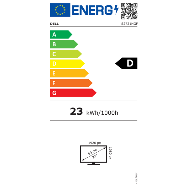 Dell 27" S2721HGF FHD VA 144Hz HDMI/DP fekete ívelt gamer LED monitor