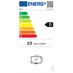 Dell 27" S2721HGF FHD VA 144Hz HDMI/DP fekete ívelt gamer LED monitor