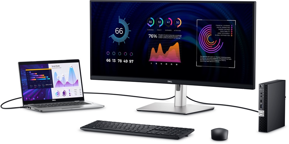 Dell 34" P3424WE WQHD IPS HDMI/DP/USB-C/RJ45 ívelt LED monitor