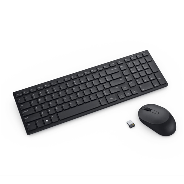 Dell KM555 HUN (QWERTZ) fekete vezeték nélküli billentyűzet és egér