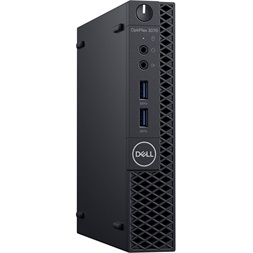 Dell OptiPlex 3070 Micro/i5-9500T/16GB/256GB/Win Pro COA/fekete asztali számítógép (Használt A+)