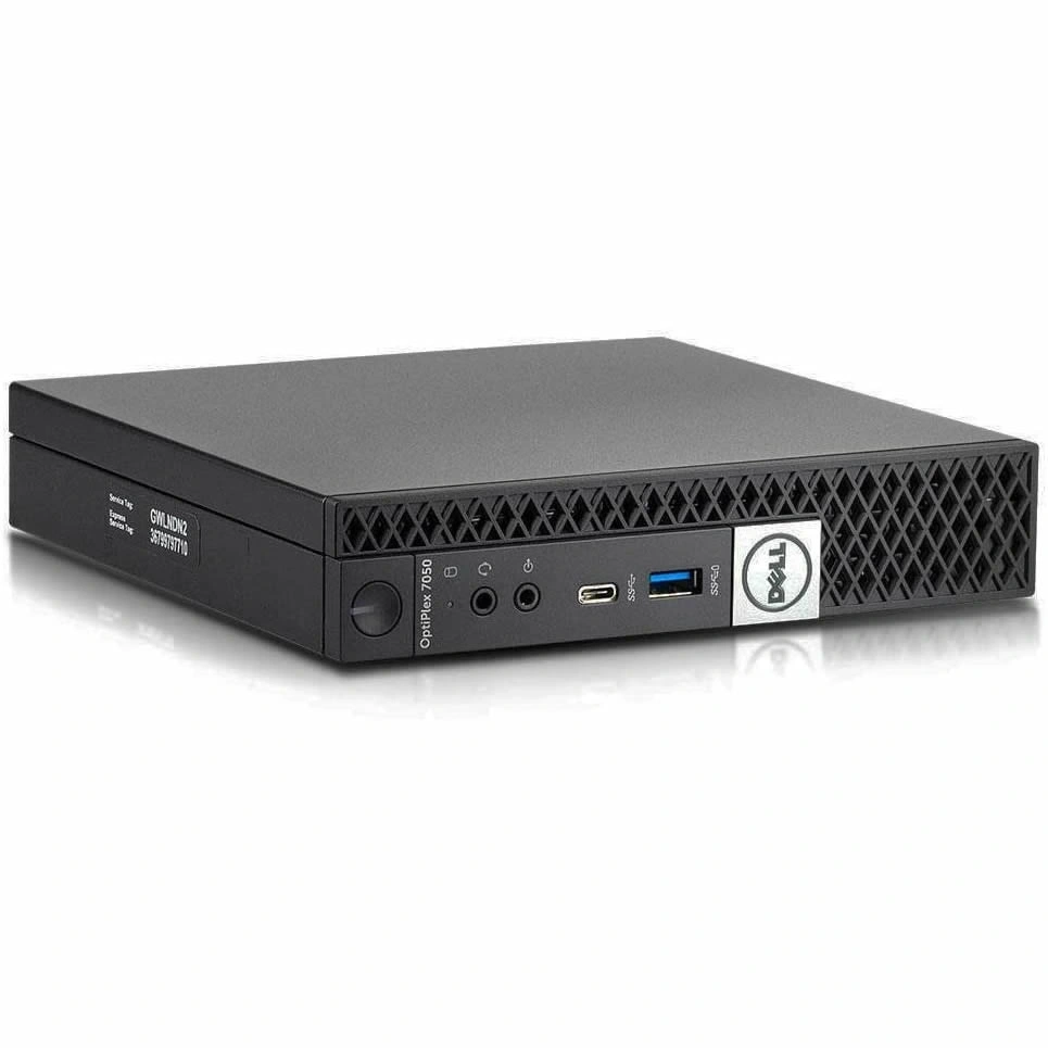 Dell OptiPlex 7050 Micro/i5-7th/8GB/256GB/Win Pro COA/fekete asztali számítógép (Használt A+)