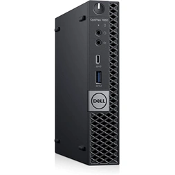 Dell OptiPlex 7060 Micro/i5-8th/8GB/256GB SSD/Win Pro COA/fekete asztali számítógép (Használt A+)