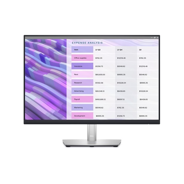 Dell 24" P2423 WUXGA IPS DP/VGA/DVI/HDMI/USB fekete-ezüst LED monitor