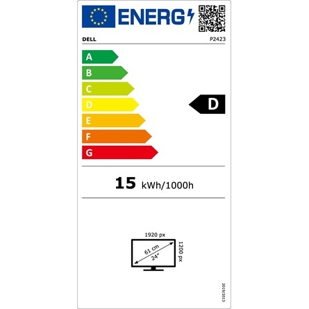 Dell 24" P2423 WUXGA IPS DP/VGA/DVI/HDMI/USB fekete-ezüst LED monitor