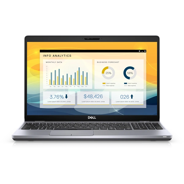 Dell Precision 3550 15"FHD/Intel Core i7-10gen/32GB/512GB/Int.VGA/Win Pro COA/ezüst laptop (Használt A)