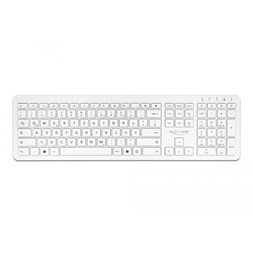 Delock 12014 NÉMET 2,4 GHz-es vezetéknélküli USB klaviatúra fehér (lapos)