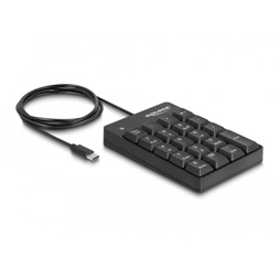 Delock 12108 USB Type-C -billentyűzet 19 billentyűvel (fekete)