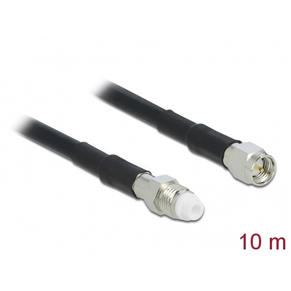Delock 12451 Antenna Kábel FME Jack > SMA Plug RG-58 10 m