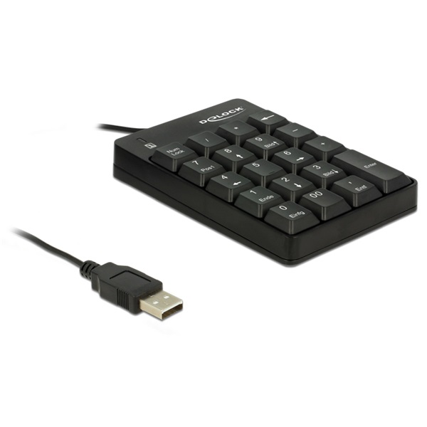 Delock 12481 USB fekete numerikus billentyűzet