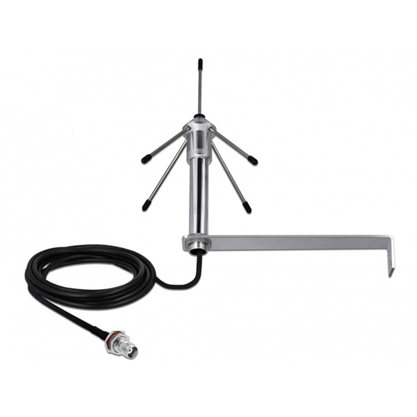 Delock 12564 LPWAN 868 MHz Antenna TNC-hüvely 3 dBi mindenirányban rögzíthető, csatlakozó kábellel RG-58 C