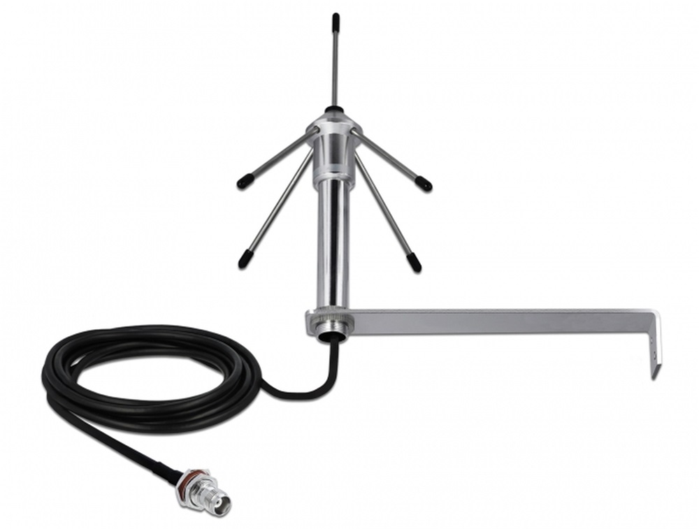 Delock 12564 LPWAN 868 MHz Antenna TNC-hüvely 3 dBi mindenirányban rögzíthető, csatlakozó kábellel RG-58 C