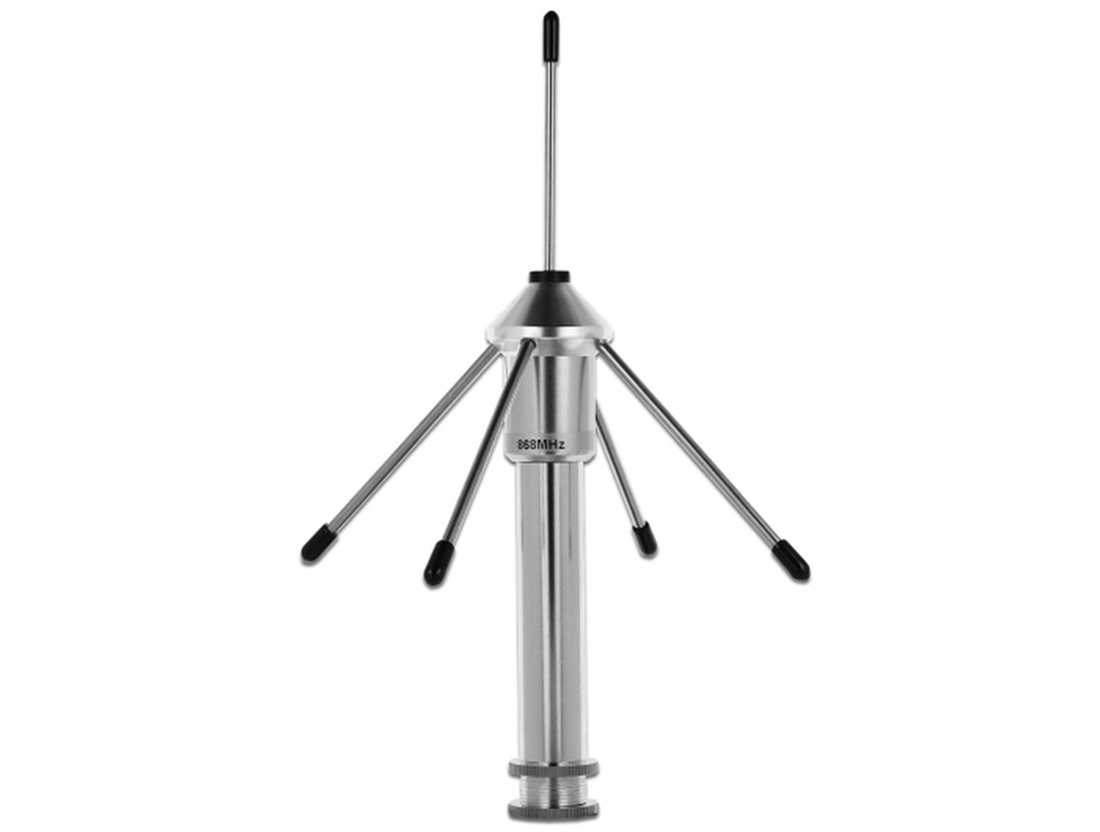 Delock 12564 LPWAN 868 MHz Antenna TNC-hüvely 3 dBi mindenirányban rögzíthető, csatlakozó kábellel RG-58 C
