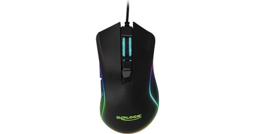 Delock 12670 Optikai, hét gombos USB játék egér - jobb kezeseknek