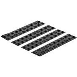 Delock 18307 Gumi alátét öntapadós 6 x 2 mm 80 db. fekete