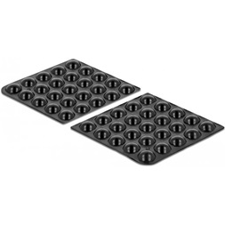 Delock 18309 Gumi alátét öntapadós 10 x 3 mm 50 db. fekete