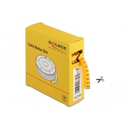 Delock 18356 500 db. sárga kábeljelző doboz No. 2